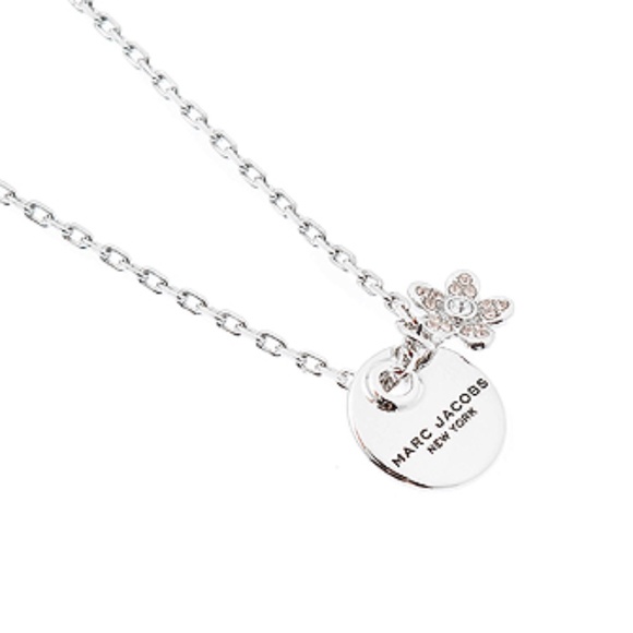 Marc Jacobs Coin Crystal Flower Pendant Necklace - Picture 5 of 5